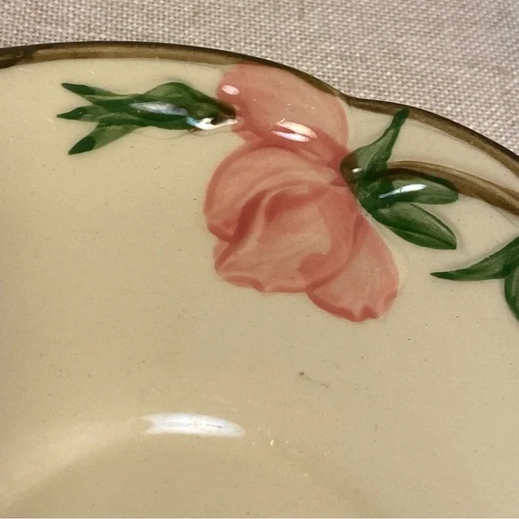 Vintage Franciscan Desert Rose 5 plate LOT teacup saucer plates pink floral MCM - Picture 13 of 16